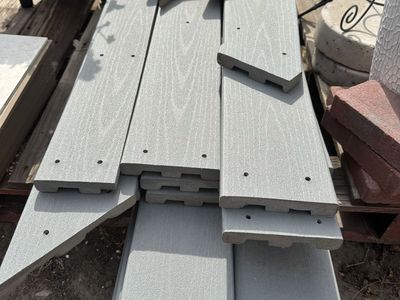 Trex Decking Boards - Light Gray, Assorted Lengths (Used)