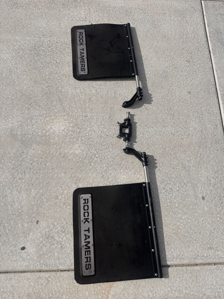 Rock Tamer Mud Flaps For 2 Ball Mount