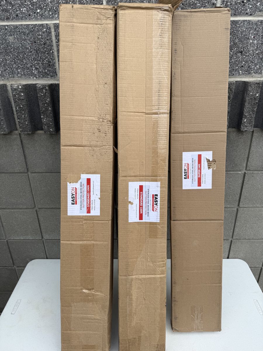 225 Feet Of Mesh Rain Gutter Protection / Guards