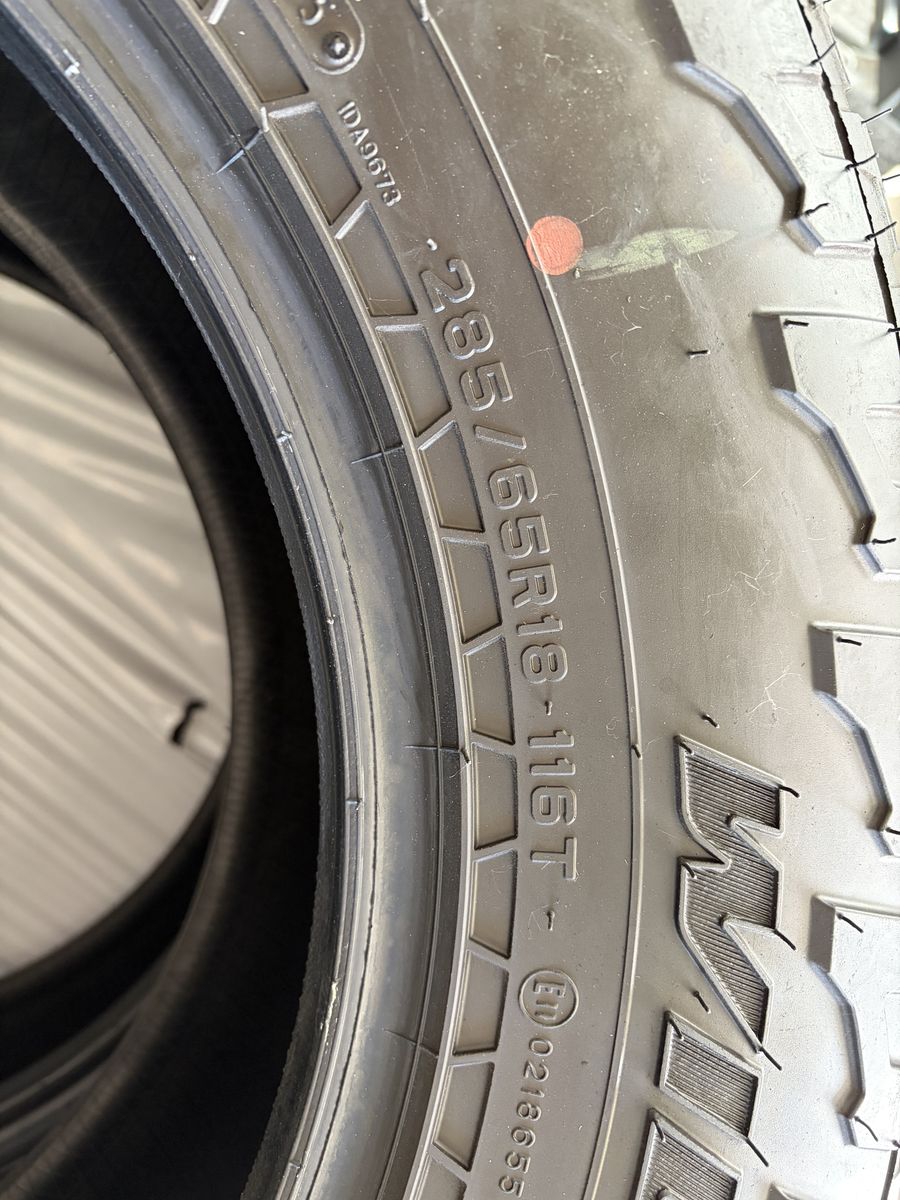 Falken WILDPEAK A/T3W tires. Size: 285/65R18. (Toyota Sequoia, Tundra)