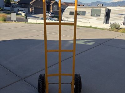 Heavy-Duty Yellow Hand Truck Dolly Appliance Furniture Moving Cart 48" Tall