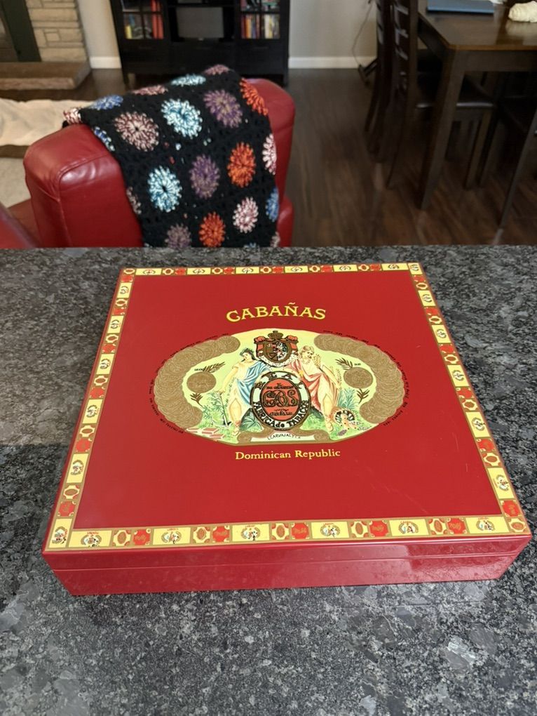 Vintage Cigar Humidor and Cigar Accessories