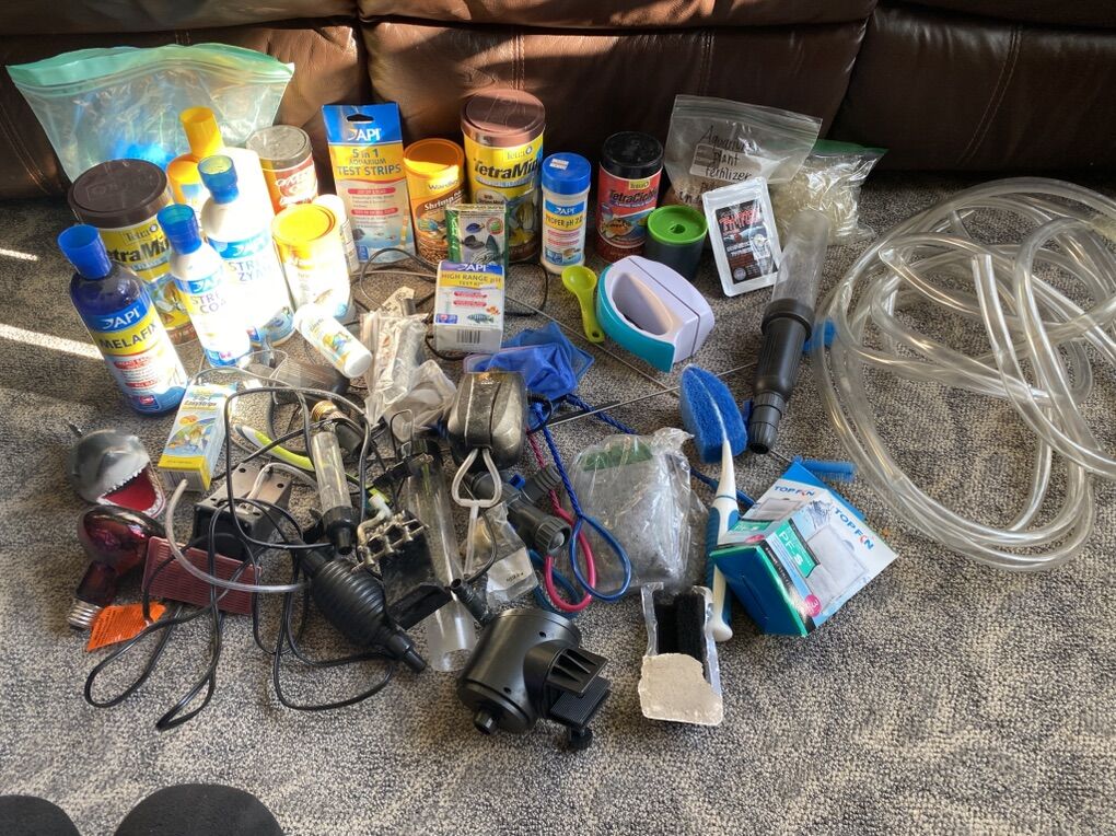 Fish Aquarium Assorted Items