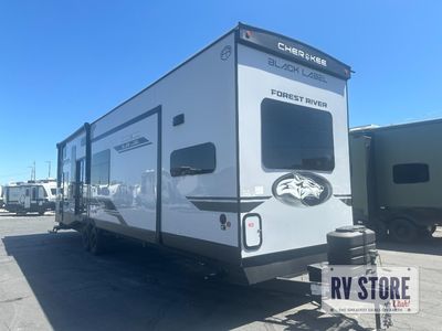 2027 Forest River RV Cherokee Timberwolf Black Label 39DKBL Destination Trailer Front Kitchen|Loft|Rear Bedroom|Two Entry/Exit
