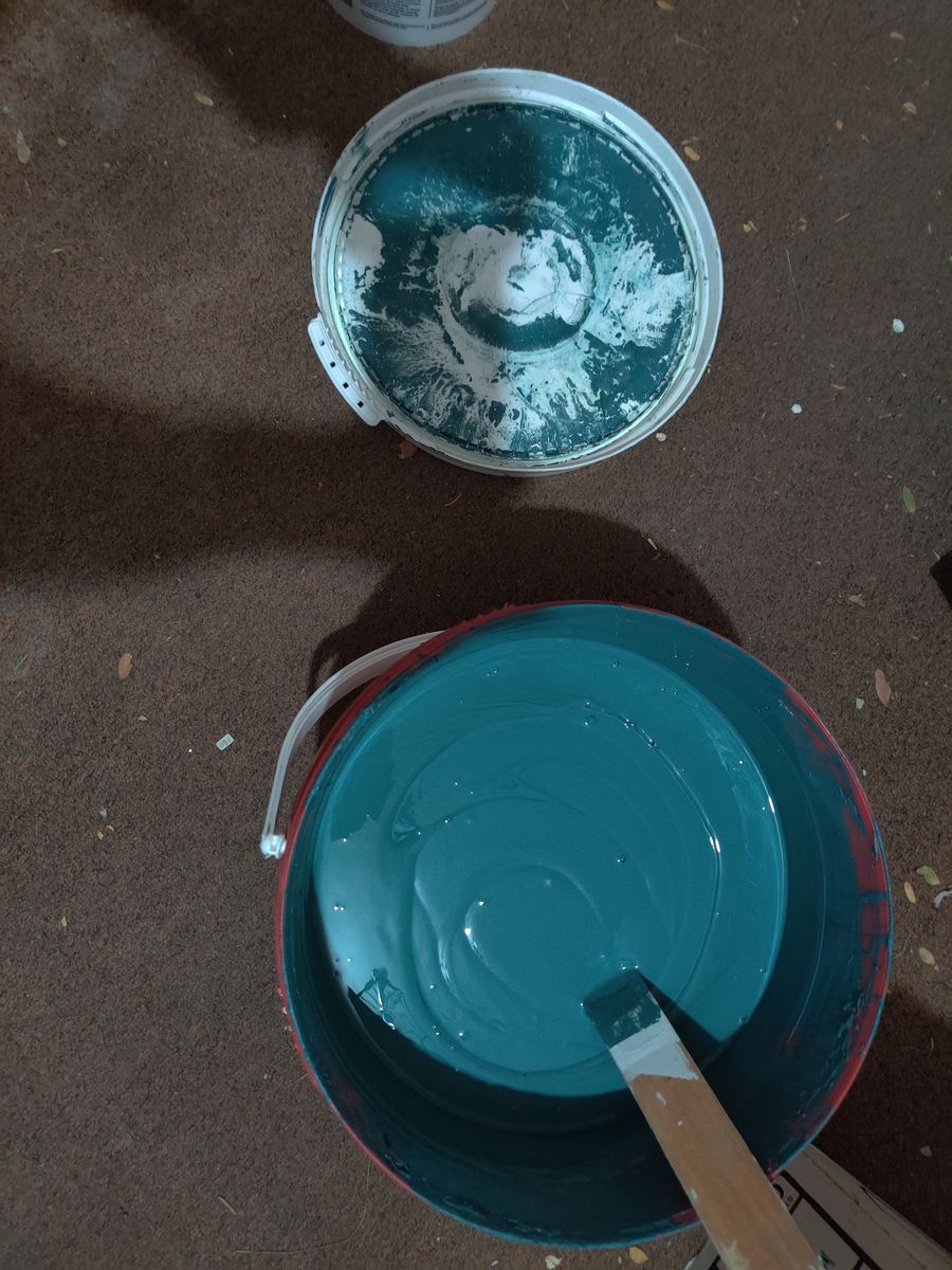 Green Paint Approximately 3 gallons