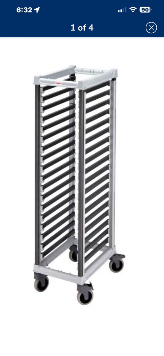 ALLPOINTS CAMBRO GN 1/1 FOOD PAN TROLLEY FULL SIZE