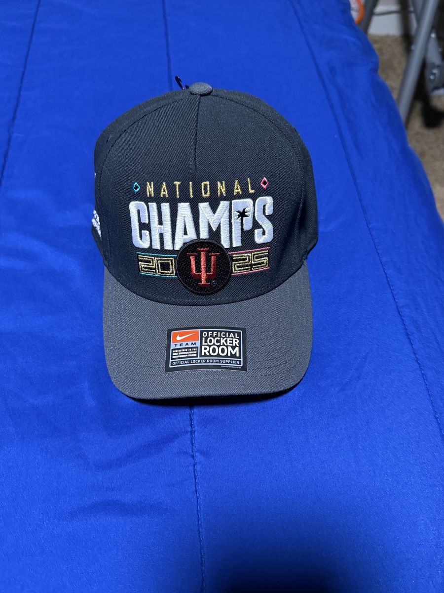 Nike Official Locker Room National Champions Hat Indiana Hoosiers 2025-26. 