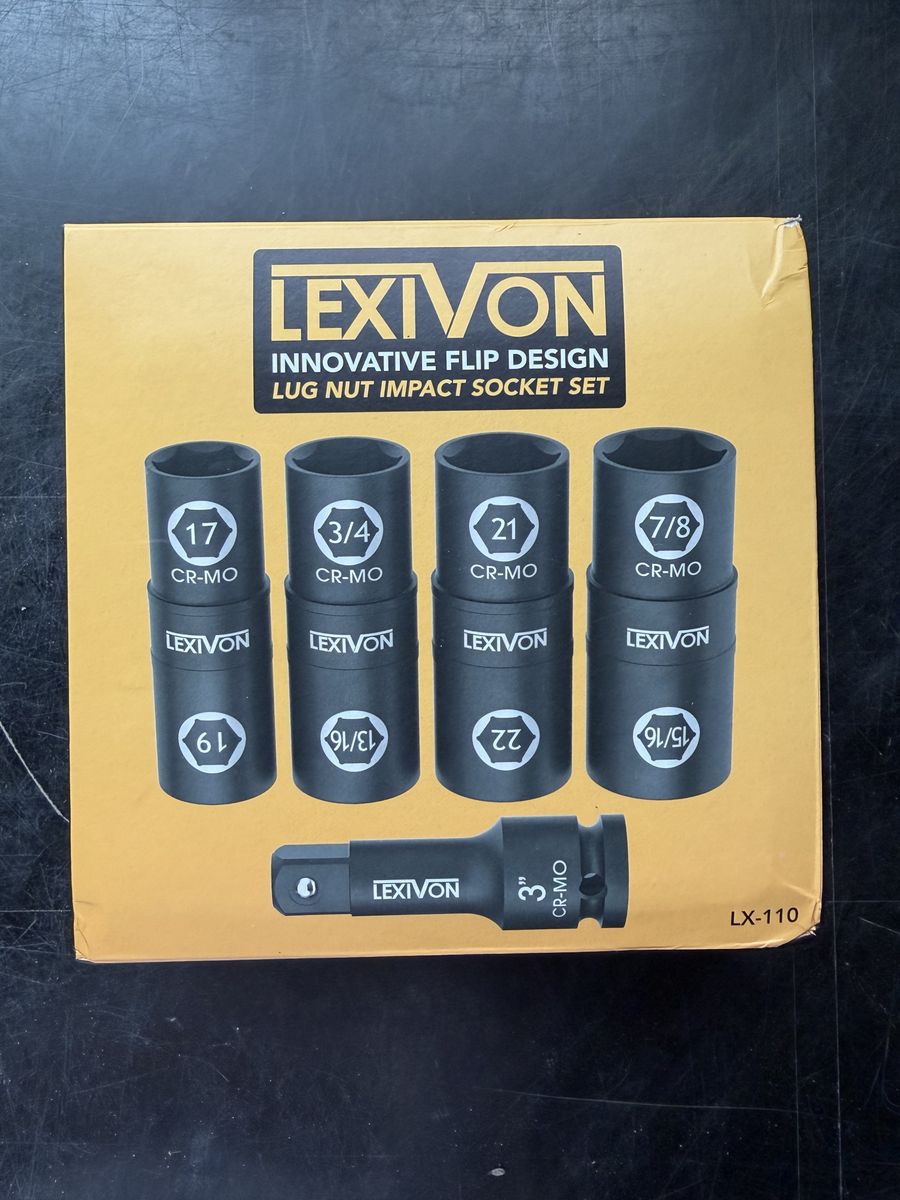 Flip Lug Nut Impact Socket Set - New