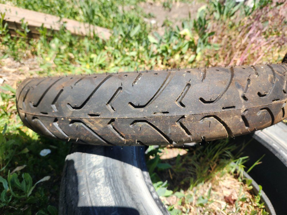 motorcycle tire.