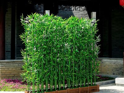 6ft Outdoor Artificial Bamboo Privacy Fence