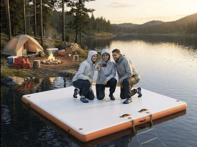 10×6 Inflatable Floating Dock — Brand New