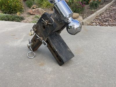 B&W Trailer Hitches Tow & Stow Receiver Hitch Adjustable Ball Mount