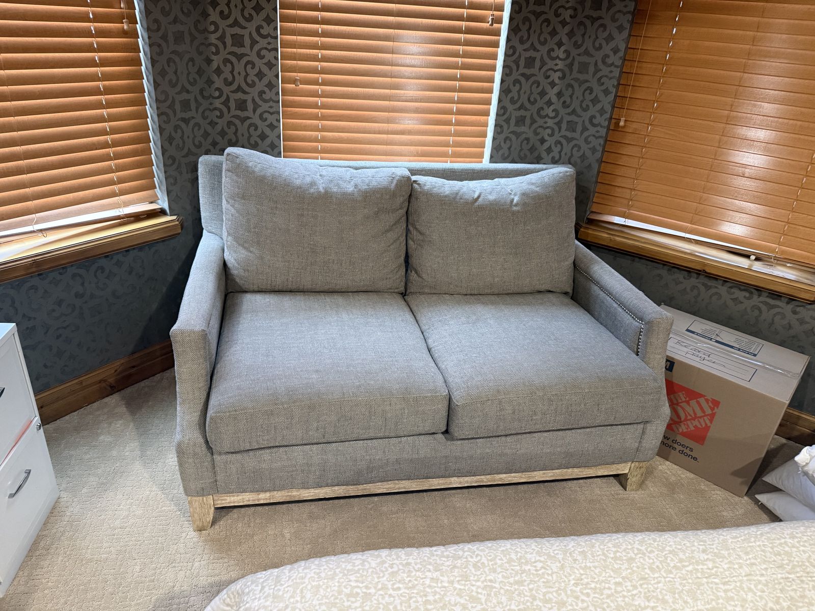 Gray Loveseat