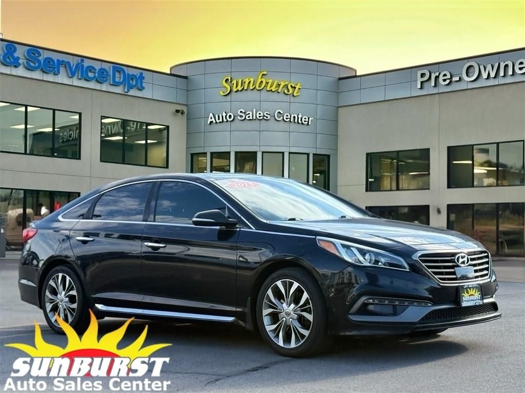2015 Hyundai Sonata Limited 2.0T — rebuilt & branded title, 26% below market