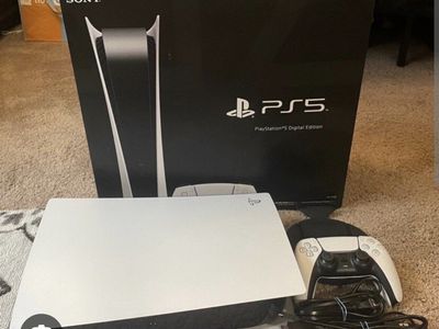 Sony PlayStation 5 PS5 Digital Edition 8K 4K HDR Gaming Console - Disc-Free