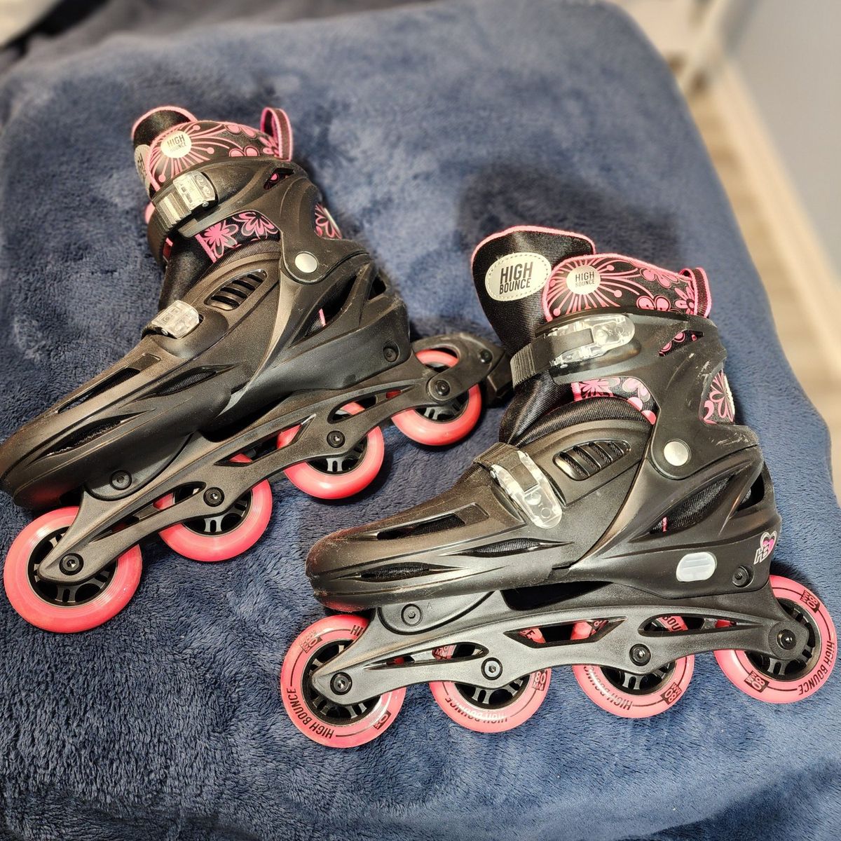 Roller Blades, Helmet, Knee & Elbow Pads