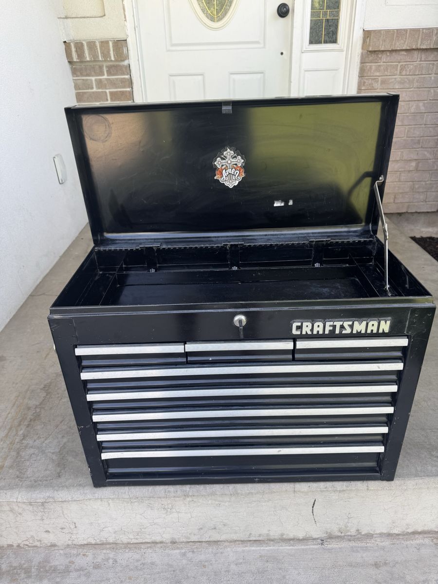 Craftsman Black Steel Multi-Drawer Top Chest Tool Box