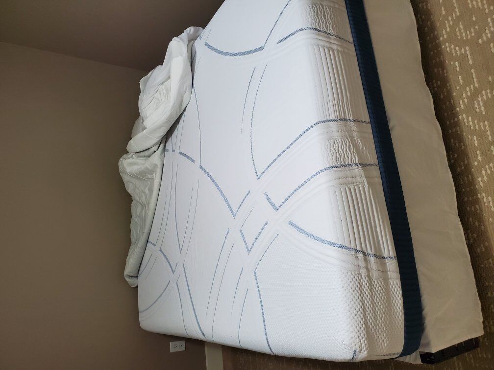 Queen mattress and bed frame