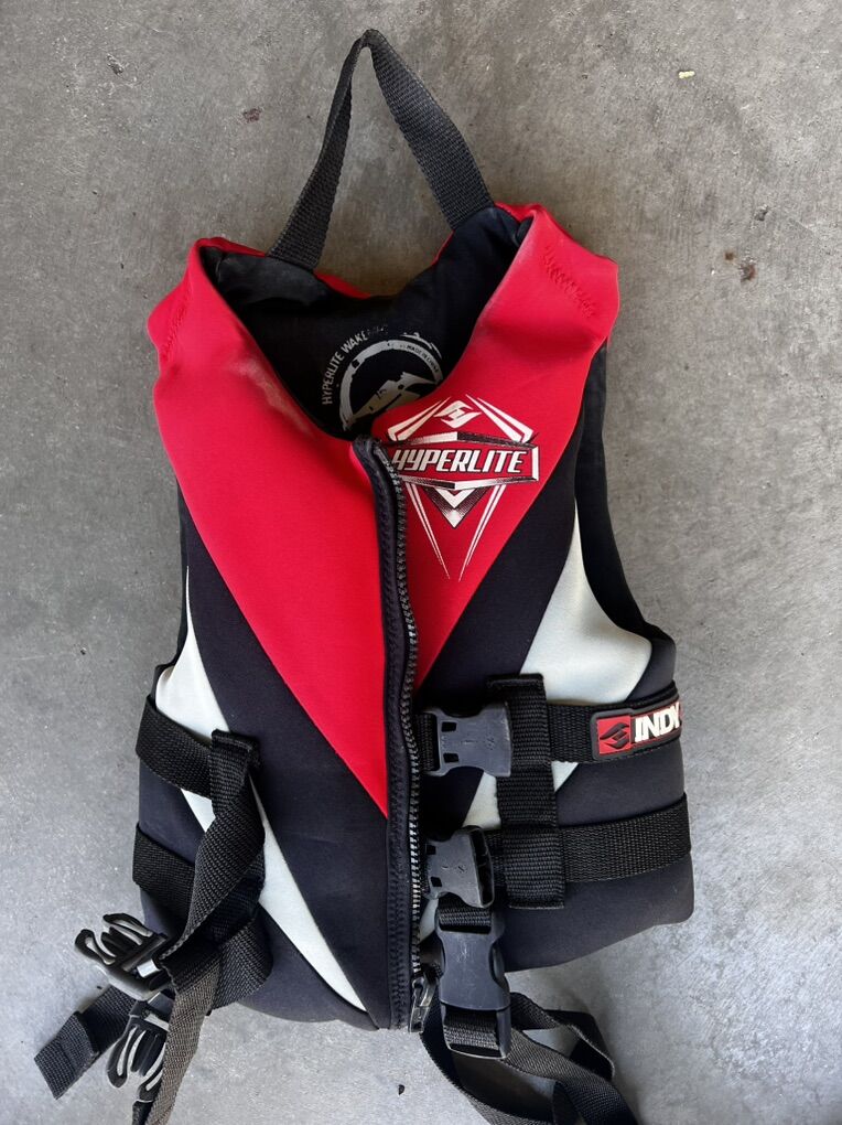 Red Kids Hyperlite Life Jacket