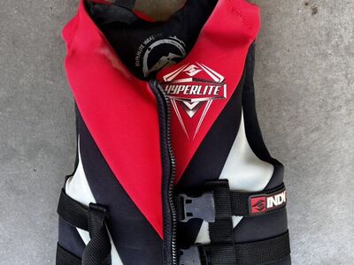 Red Kids Hyperlite Life Jacket