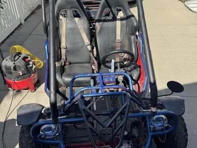 Go-kart, Dune Buggy Style, 2-Seater, Off-Road Ready, Red/Blue Frame