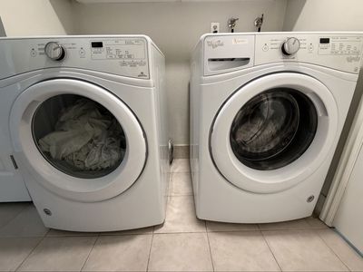 Whirlpool Front Load Washer + Whirlpool Electric Dryer Set - Excellent Condition - Provo Pickup