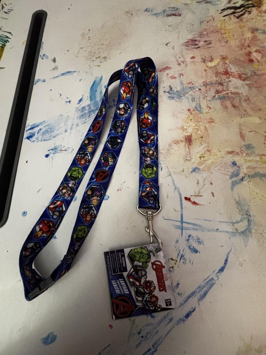 Marvel Avengers Lanyard - New with Tags, Hulk, Captain America, Iron Man, Black Widow Design