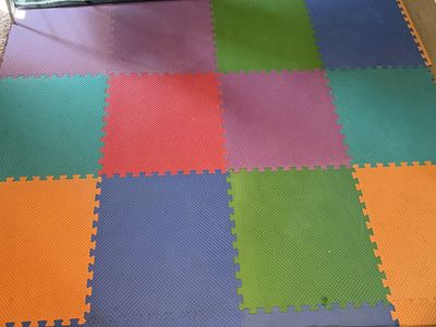 Colorful Interlocking Foam Floor Mats - Play Mat for Kids, Gym, Garage, Multiple Colors