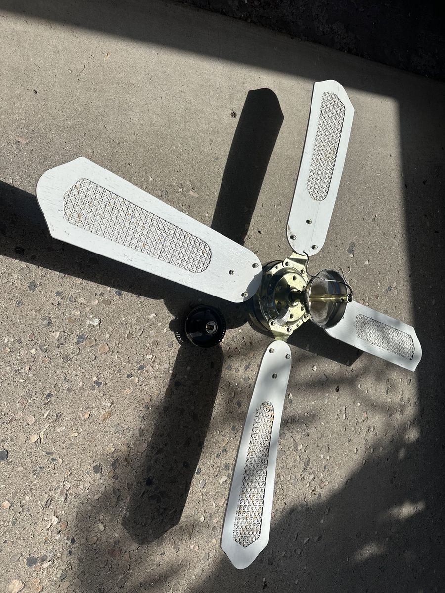 Ceiling Fan & Light, new fan blades