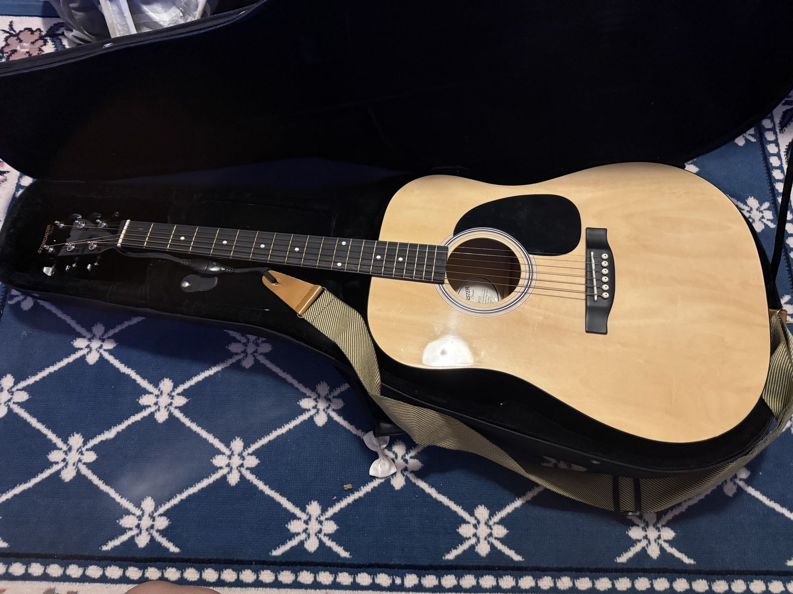 Fender Starcaster Acoustic guitar with a case!