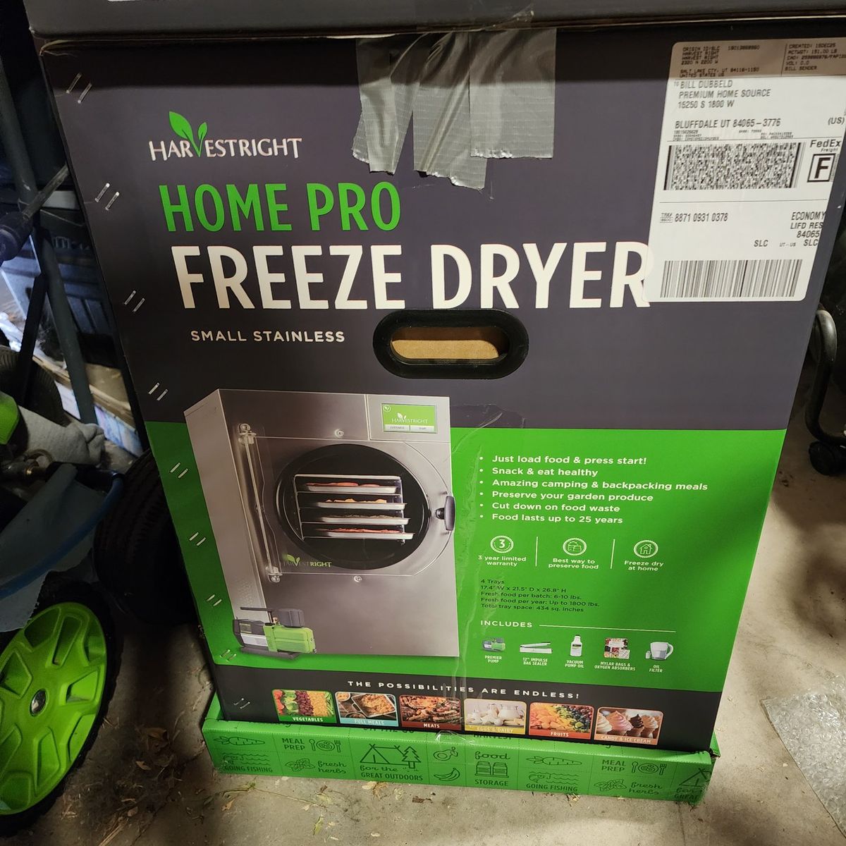 Harvest Right Home Pro Small Stainless Steel Freeze Dryer with Accessory Box - New in Box