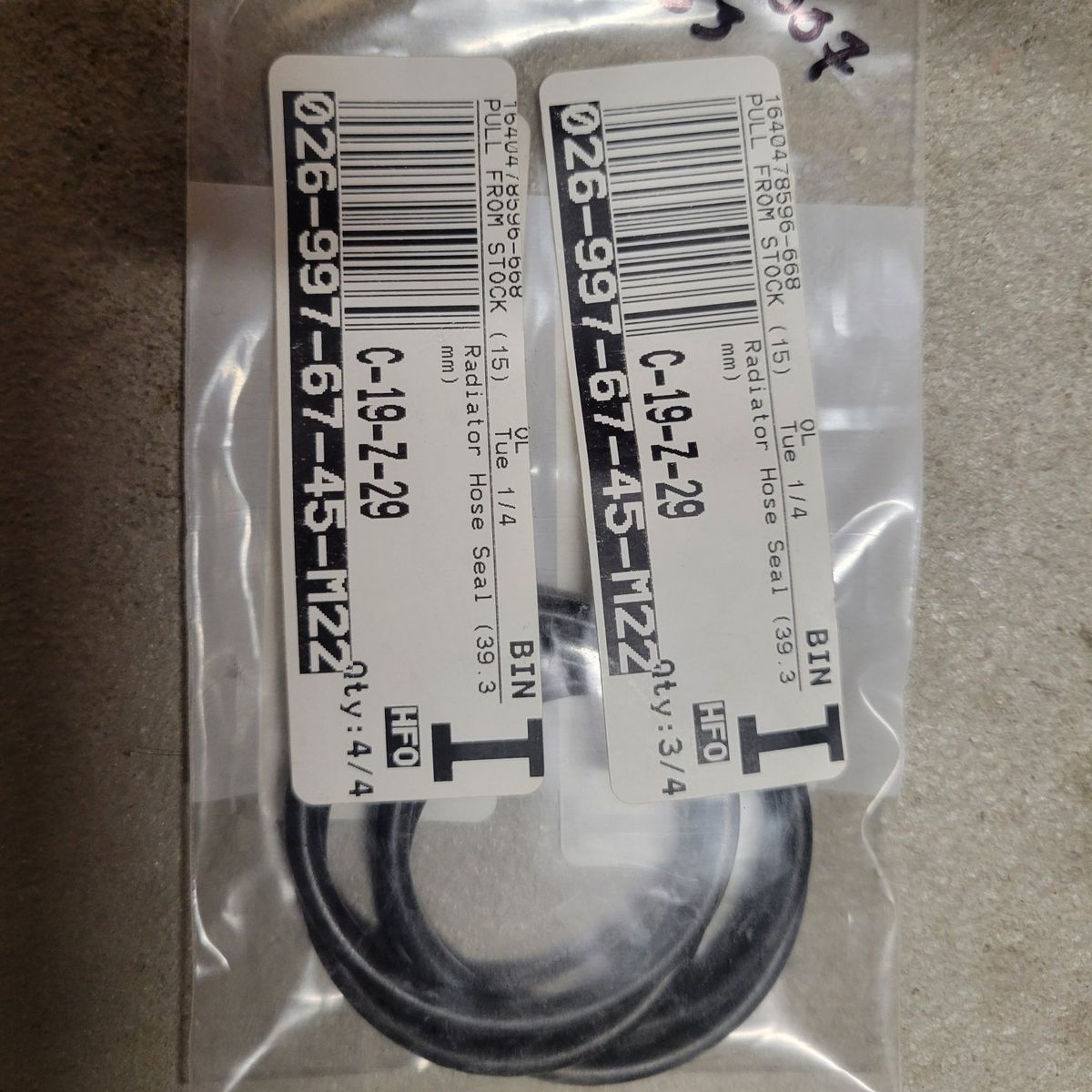 W211 Mercedes M156 E63 Radiator Hose O-Rings