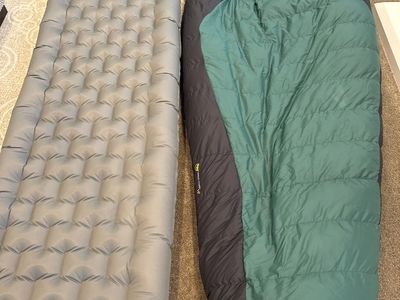 Big Agnes Down Summit Park 15 degrees and insulated Pad long