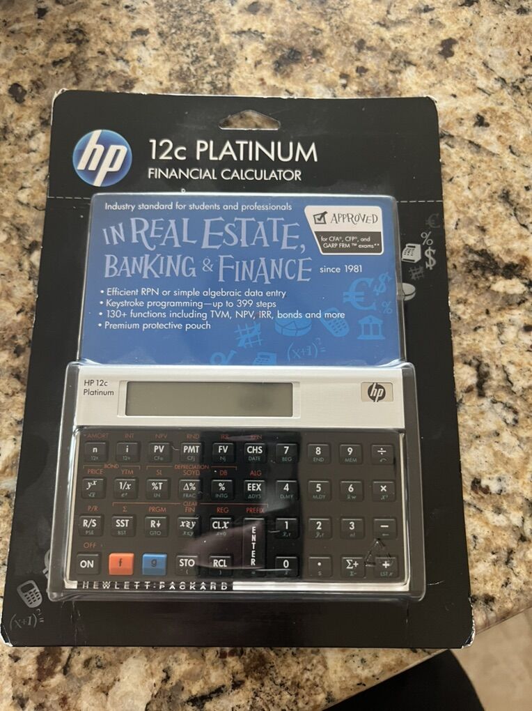 HP 12c  Financial Calculator, Platinum