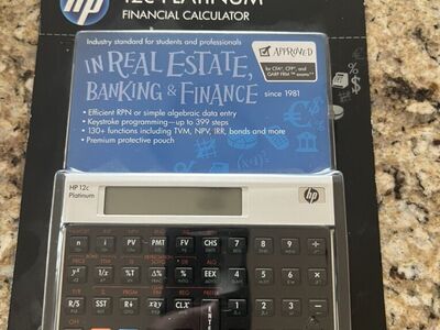 HP 12c Financial Calculator, Platinum