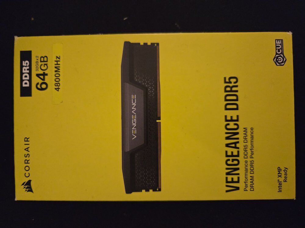 Corsiar 64GB RAM (32x2) DDR5 4800MHzz