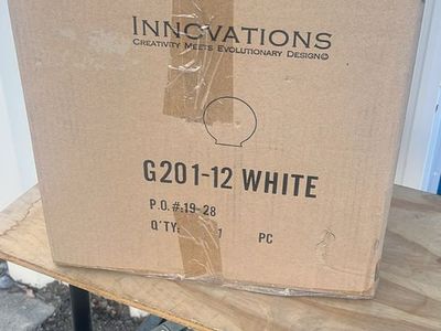 Innovations Lighting G201-12 White globe shade