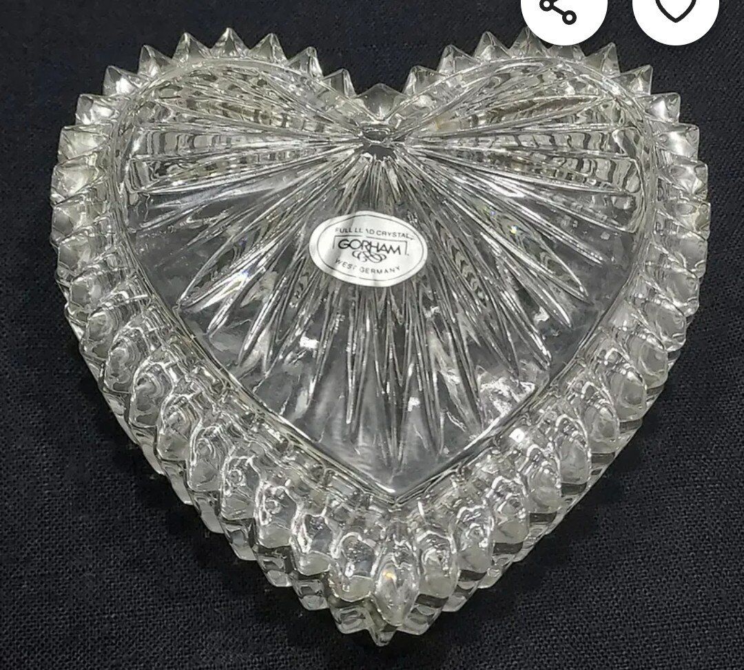 Gorham Crystal heart