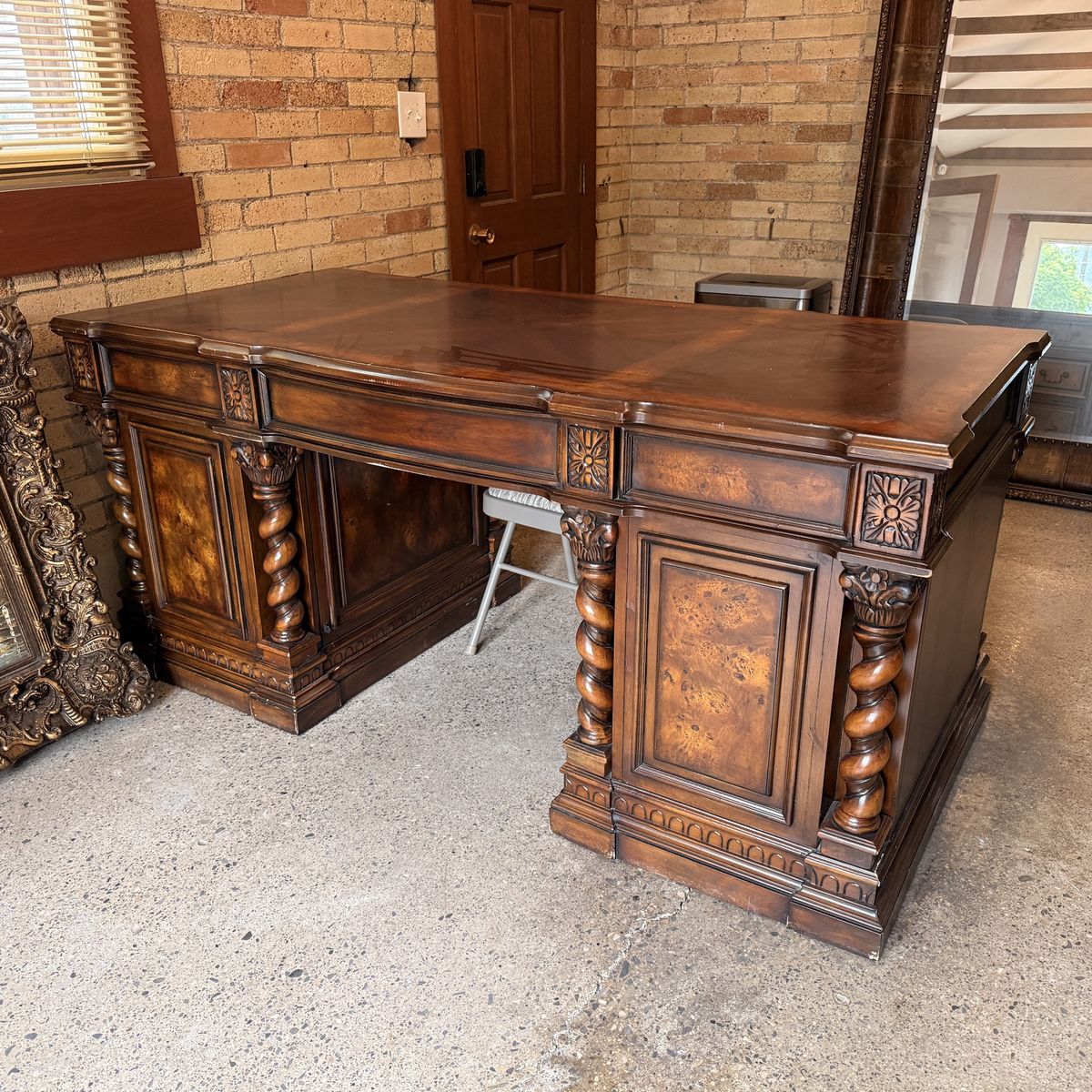 Ornate Wood Desk