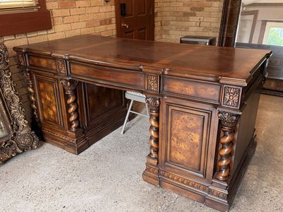 Ornate Wood Desk