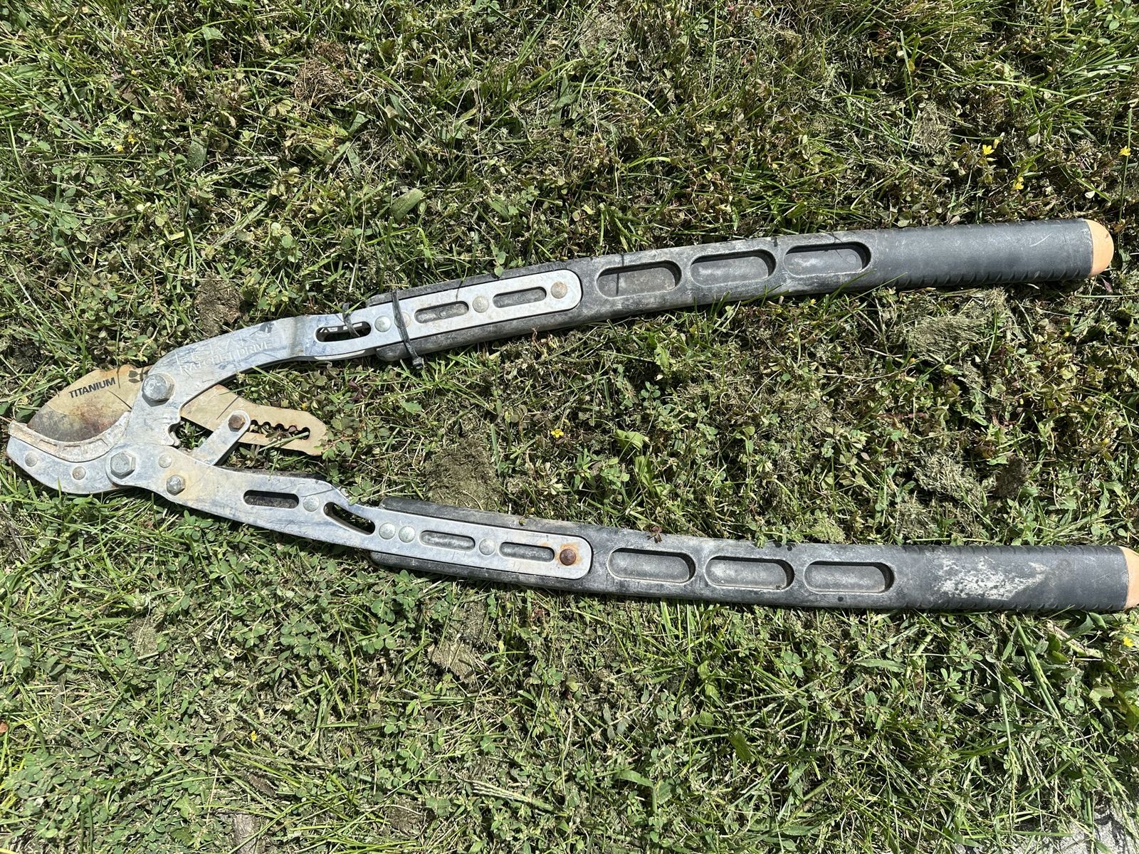 Fiskars Ratchet Drive Titanium Loppers Pruning Shears