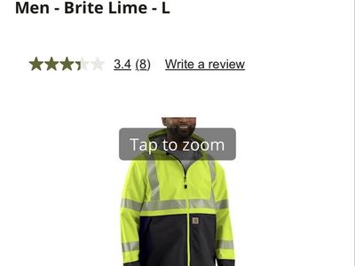 Carhartt High-Visibility Storm Defender Loose-Fit Jacket Brite Lime L