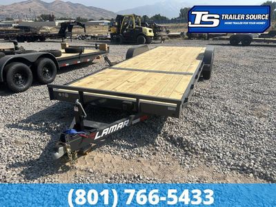 7x24 Lamar CC Flatbed Car Hauler Trailer - 10K GVWR -