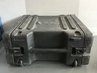 SKB 4U ROTOMOLDED WHEELED RACK CASE WITH DRAWER AND CUSTOM FOAM FOR WIRELESS MICS
