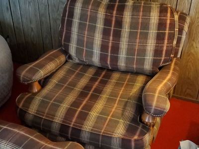 Plush Plaid Chairs
