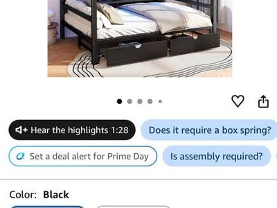 Queen over queen bunk bed