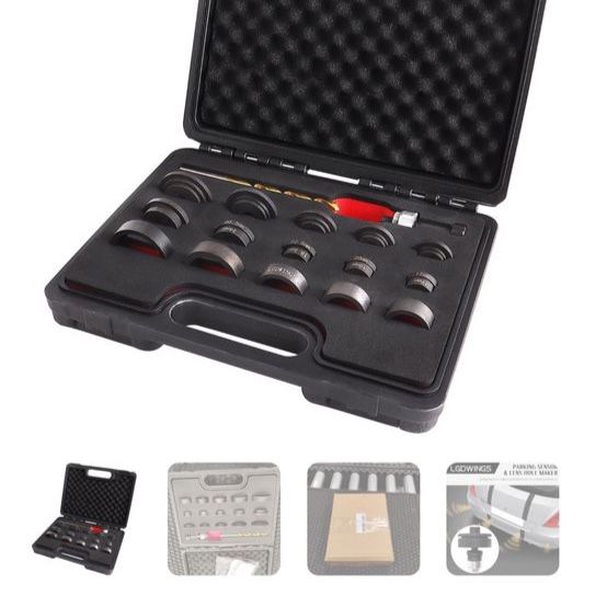 LGDWINGS Parking Sensor & Lens Hole Cutter Punch Tool Set 17mm-32mm for Auto Sensor Installation