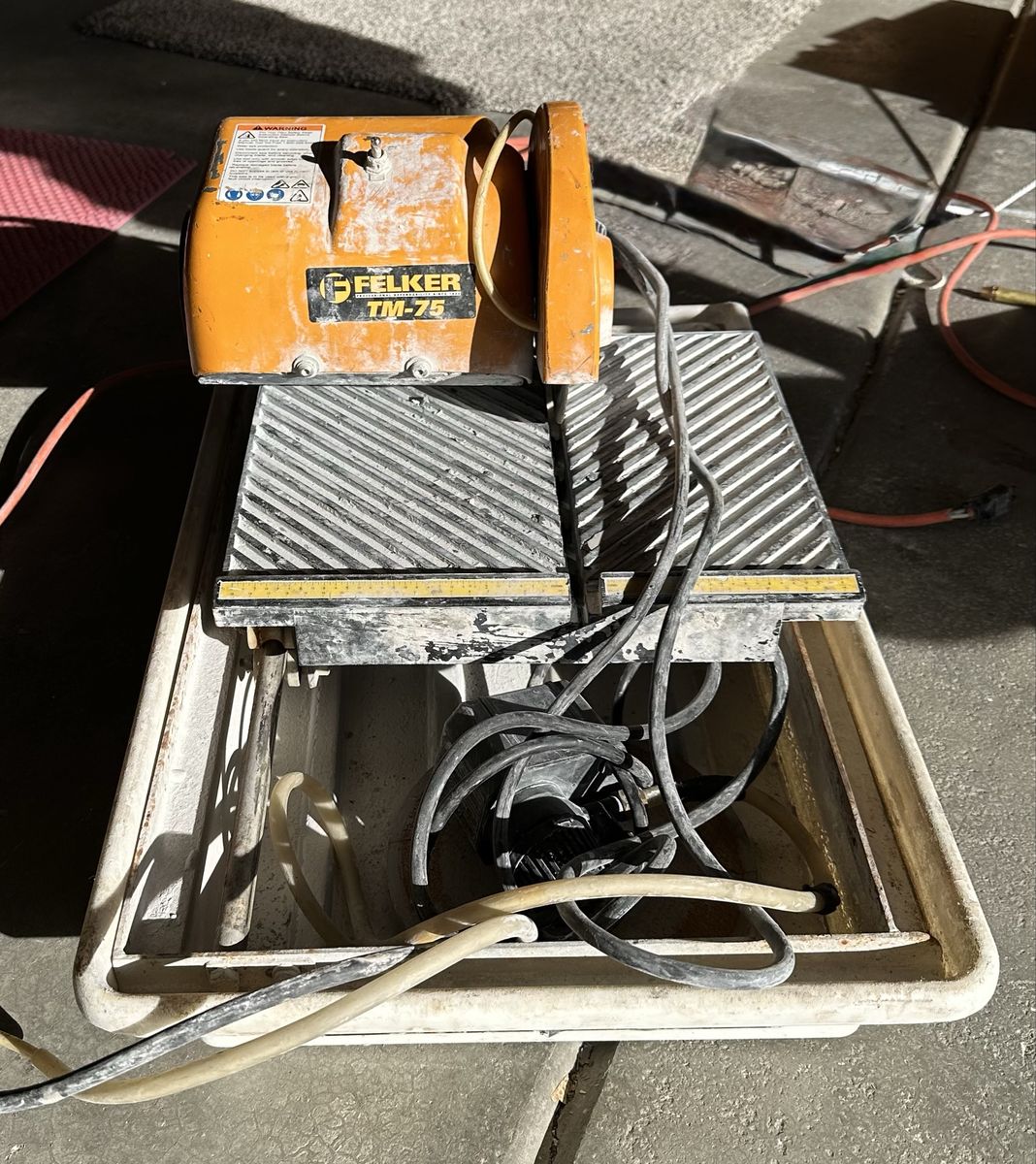 FELKER TM-75 Tile Saw - Professional Wet Tile Saw for Ceramic, Porcelain & Stone