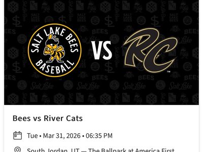 Salt Lake Bees vs River Cats OPENER!!