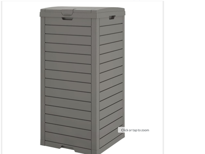 New 31 Gallon Outdoor Trash Can Garbage Can with Tiered Lid